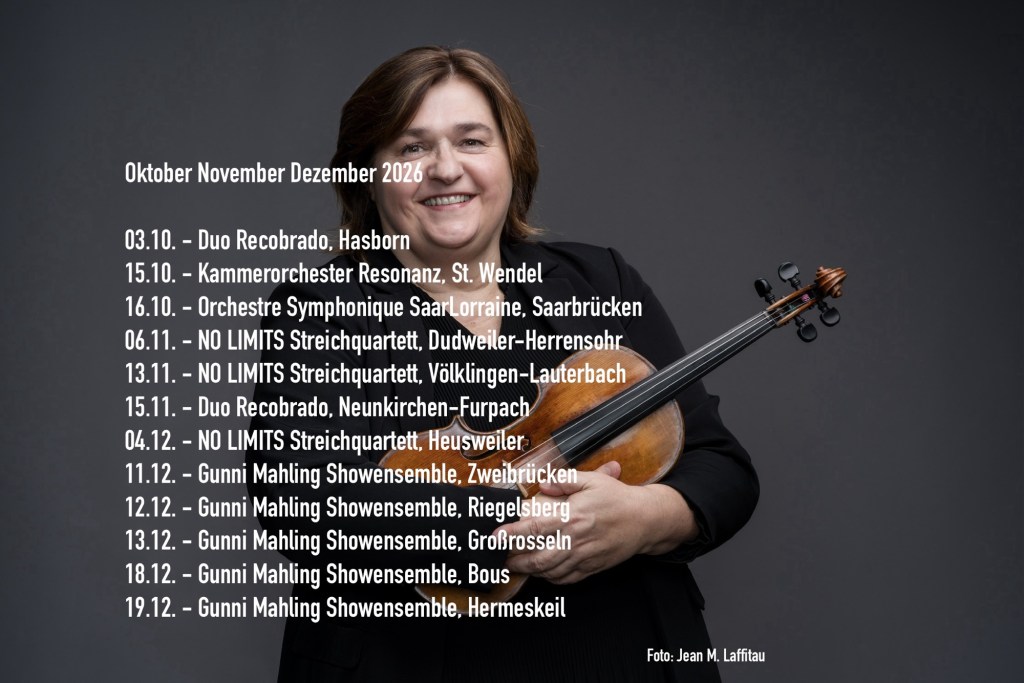 Konzerttermine Oktober November Dezember 2026